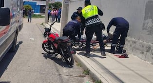 Disparan contra joven motociclista en Tizayuca
