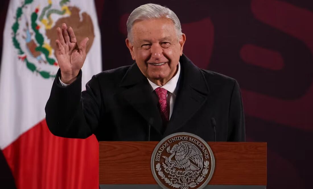 López Obrador en su última mañanera. Foto: Diego Simón Sánchez / EL UNIVERSAL