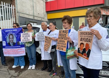 Se manifiestan familiares de Adrián N. piden se revise su caso