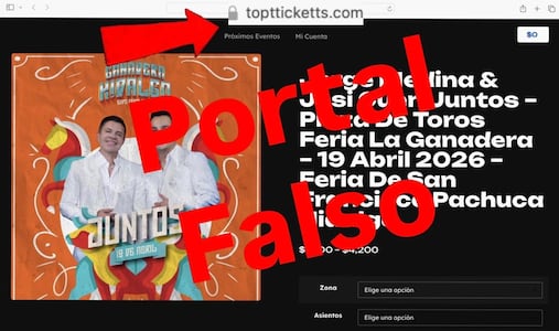 Alertan por sitio web fraudulento en venta de boletos de la Expo Feria Ganadera 2026