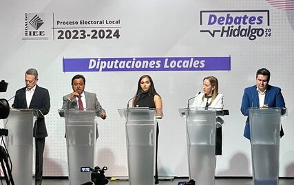 Entre porras y batucadas inician debates de candidatos a diputado locales en Hidalgo