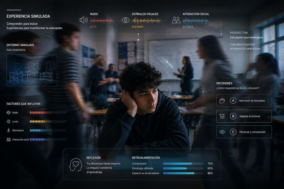 Realidad virtual y videojuegos, la apuesta de un alumno de la UAEH para capacitar docentes en inclusión | Foto: UAEH