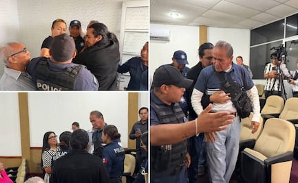 Sesión de cabildo en Mineral de la Reforma termina en pleito vecinal y despliegue policial por feria de la 11 de Julio