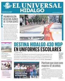 Portada El Universal Hidalgo 22/7/26