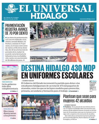 El Universal Hidalgo 22/7/26