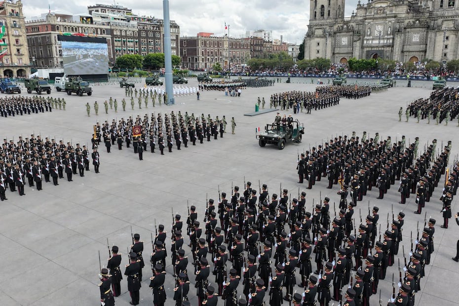 Desfile militar I Foto: @GobiernoMX