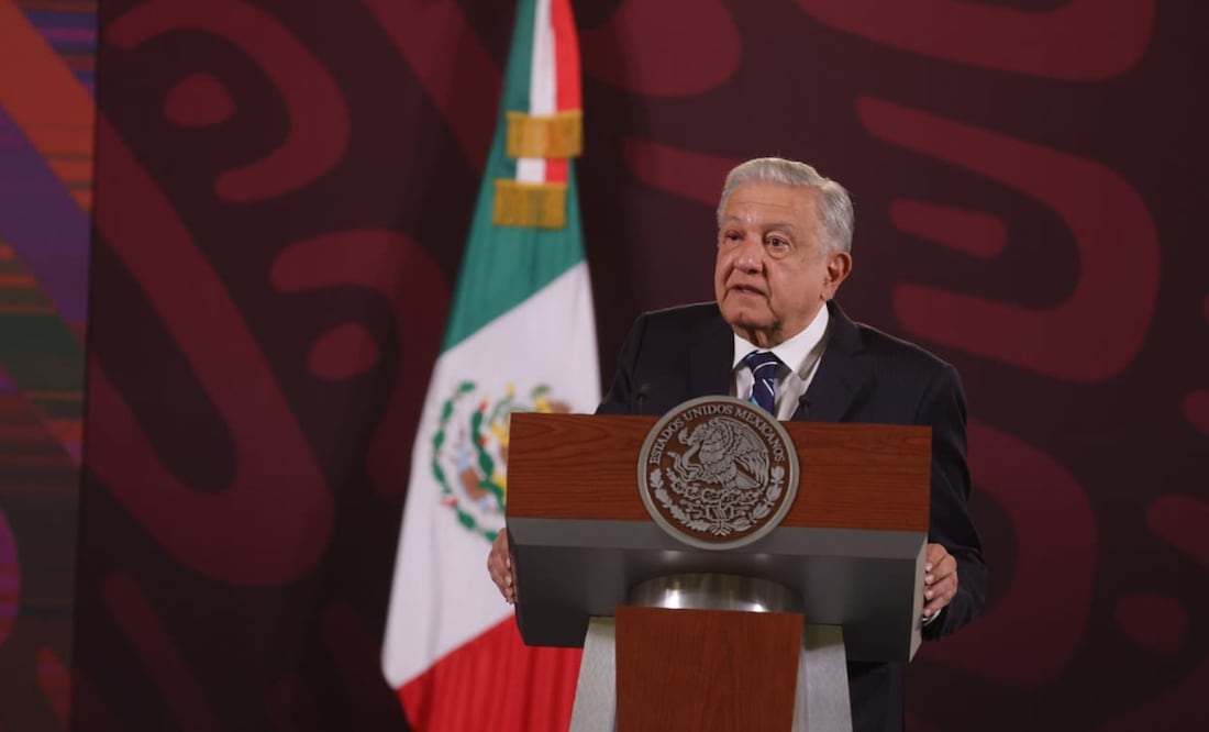 El presidente Andrés Manuel López Obrador afirmó que no habrá bono de fin de sexenio, pues sólo salarios y la parte proporcional del aguinaldo están contemplados en el Presupuesto 2024 | Foto: Gabriel Pano