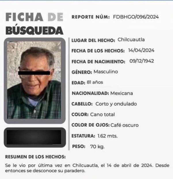 Hallan cadáver de un anciano que se encontraba desaparecido en Chilcuautla | Foto: Especial