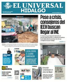 Portada EL Universal Hidalgo 13/4/26