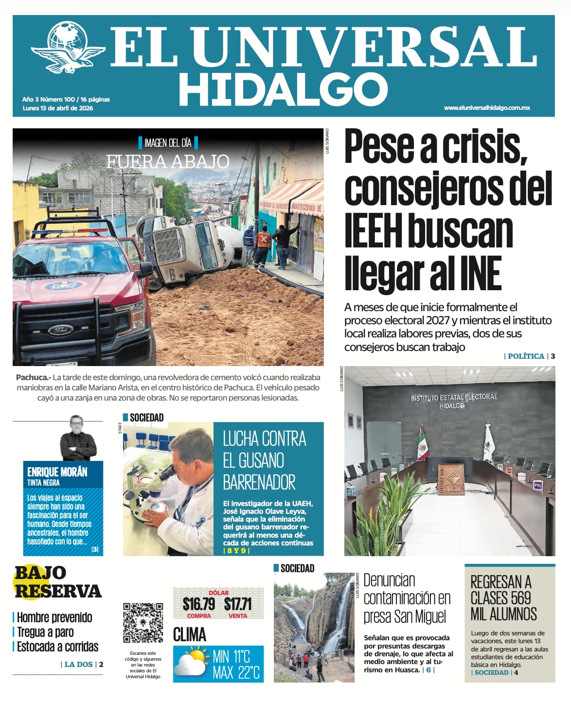 El Universal Hidalgo 13/4/26