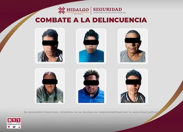 Operativos simultáneos en Tlahuelilpan y Atotonilco de Tula dejan seis detenidos, droga asegurada y rescate de 29 perros