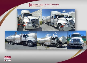 Aseguran tractocamiones y droga en operativo en Mineral de la Reforma