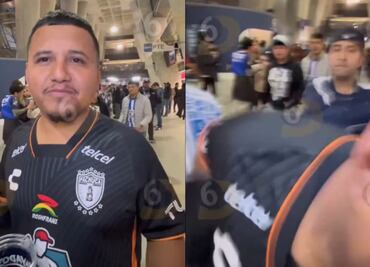 Aficionado de Pachuca fue golpeado en el estadio del Monterrey; ya fue identificado el agresor