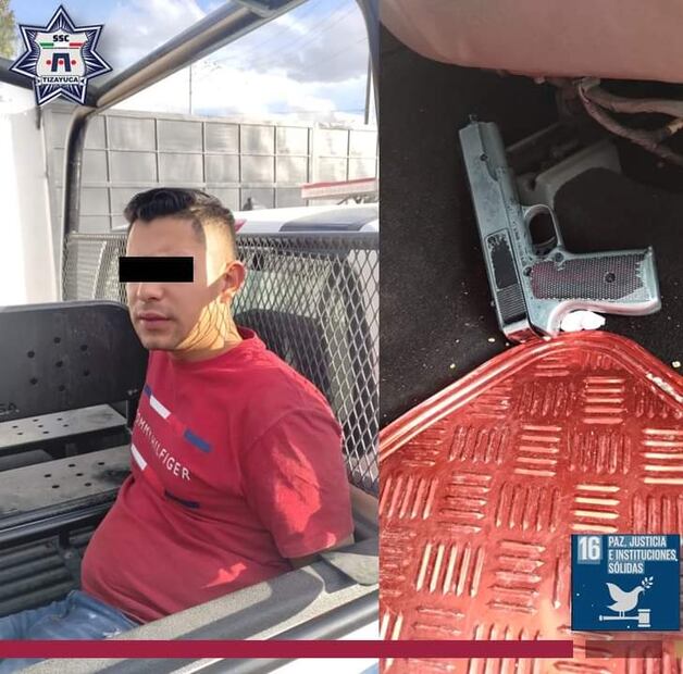 Detienen a dos hombres con armas de fuego en Tizayuca | Fotos: Especiales