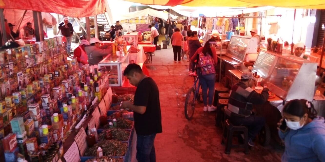 La sección sancionada que congrega a cerca de 50 tianguistas, el día de hoy no se instaló Foto: Arturo Torres