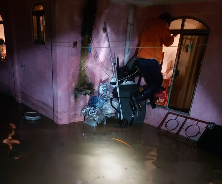Las fuertes lluvias registradas en Tulancingo afectaron diversas zonas I Foto: Cortesía