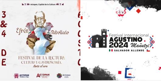 Cuándo y dónde se celebran los  festivales internacionales Agustino Mañutzi y de la Lectura, Cultura y Gastronomía