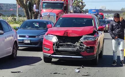 Descuido provoca choque en la México-Pachuca