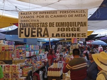 Atienden conflicto interno de tianguistas en Ixmiquilpan