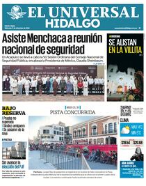 Portada El Universal Hidalgo 11/12/24