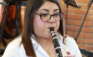 Joven clarinetista de Pachuca llevará su talento al Palacio de Bellas Artes con la Banda Sinfónica de Hidalgo