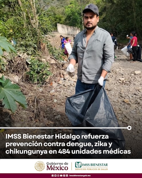 Inicia Jornada Nacional contra dengue, zika y chikungunya en Hidalgo | Cortesía