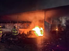 Incendio en la Mina de Loreto en Pachuca