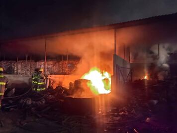 Incendio en la Mina de Loreto en Pachuca