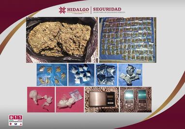 Asegura SSPH más de 5 mil dosis de droga y detiene a cuatro personas en Tepeji del Río