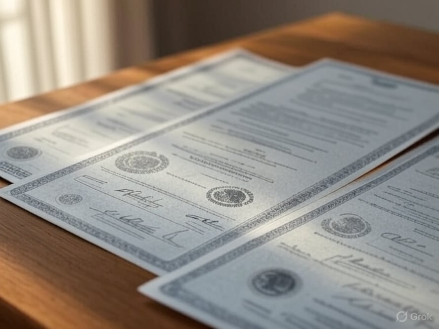 Acta de nacimiento I foto: Grok IA