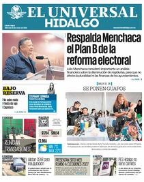 Portada El Universal Hidalgo 18/3/26