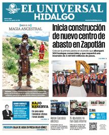 Portada El Universal Hidalgo 22/08/25