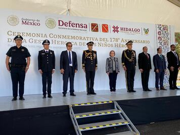 Con 27 disparos de salva, conmemoran 178 aniversario de gesta heroica de los Niños Héroes