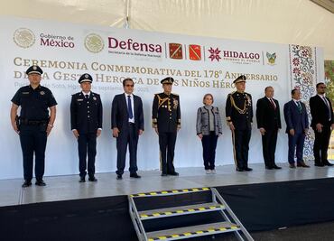 Con 27 disparos de salva, conmemoran 178 aniversario de gesta heroica de los Niños Héroes