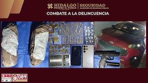Operativo en Mineral de la Reforma deja cuatro detenidos y más de mil 800 dosis de droga aseguradas