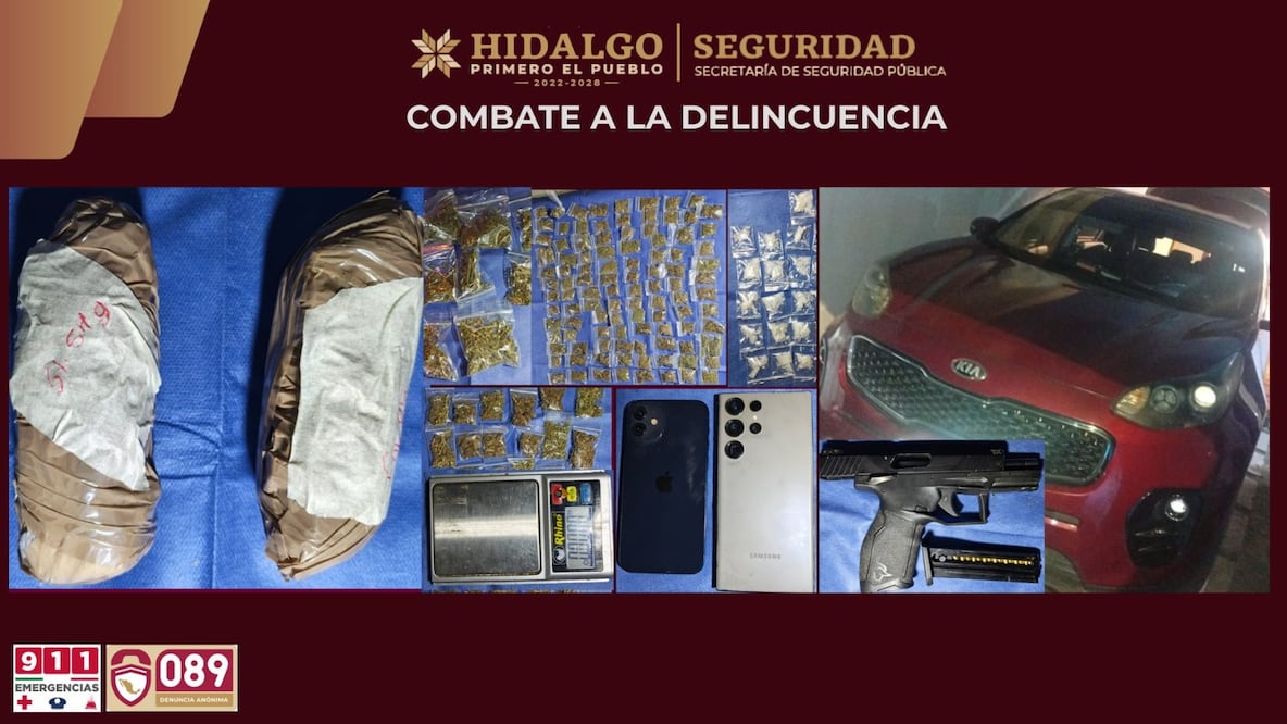 Operativo contra el narcomenudeo en Mineral de la Reforma deja cuatro detenidos | Fotos: SSPH