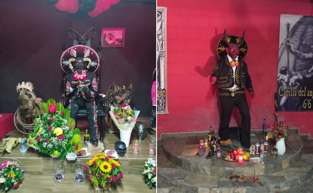 Angelito Negro 666: la capilla del “Patrón” en Pachuca que rinde culto al diablo | Facebook: Angelito Negro 666