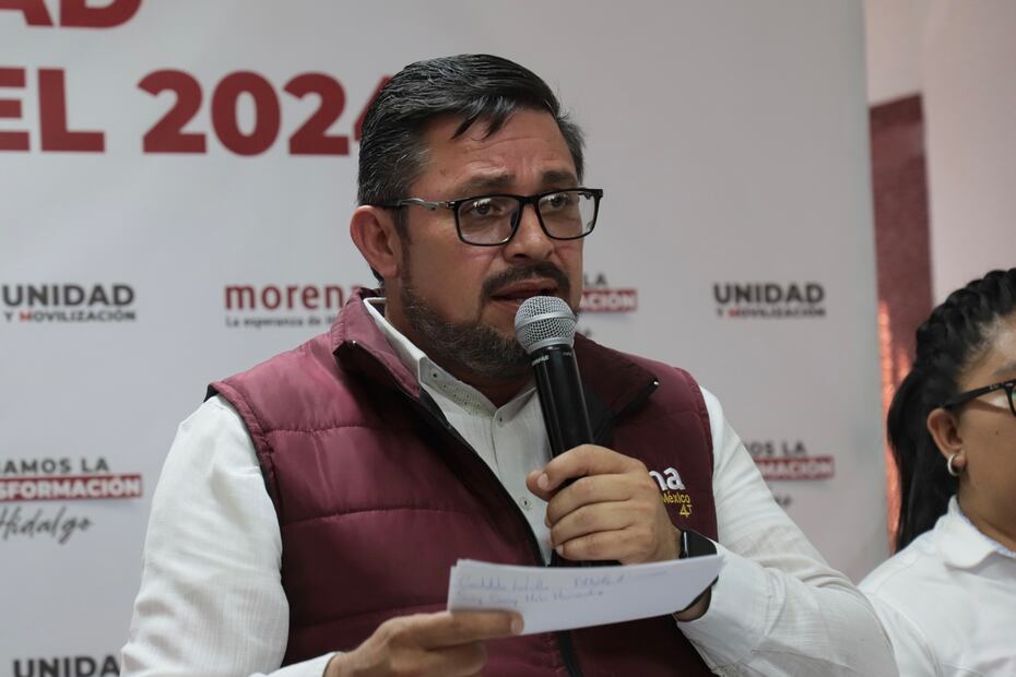 Tras los recientes atentados en contra de candidatas morenistas en Hidalgo, Marco Antonio Rico Mercado, dirigente estatal del partido guinda, pidió que paren los actos violentos; mientras que las aspirantes afectadas exhortaron a las autoridades procuradoras de justicia para que sancionen dichos actos. I Foto: Luis Soriano