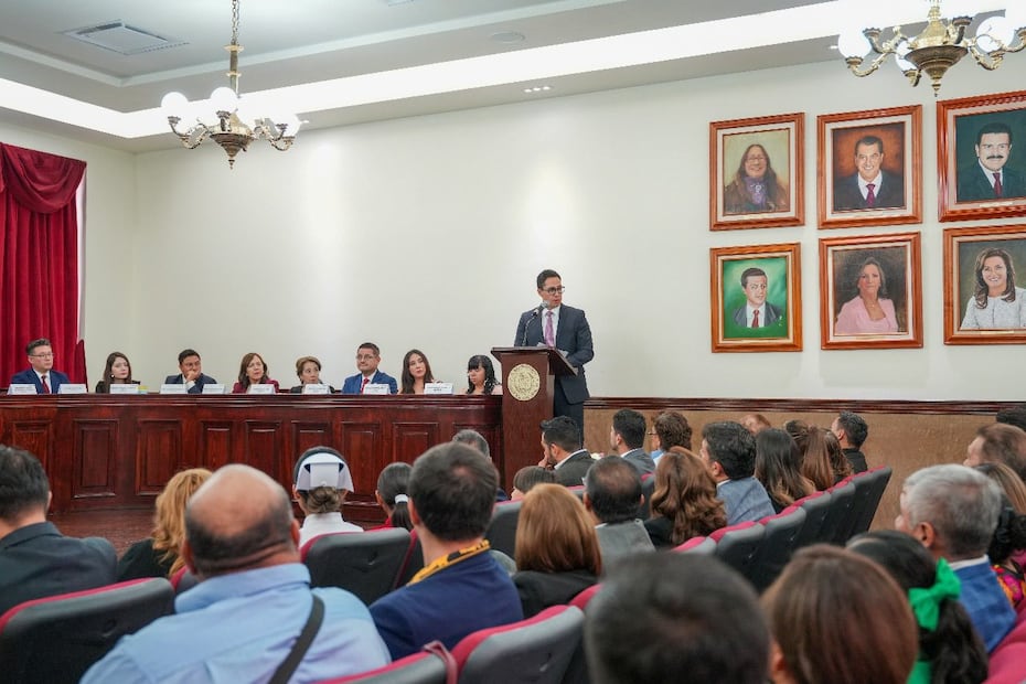 Alcalde Jorge Reyes rinde su primer informe y llama a consolidar la “capital de la transformación”  | Facebbok: Jorge Alberto Reyes
