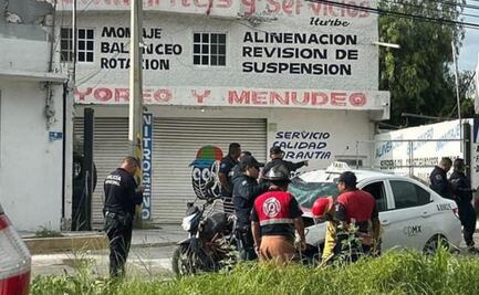 Taxista de CDMX que huía, atropella y mata a un motociclista en Tula de Allende