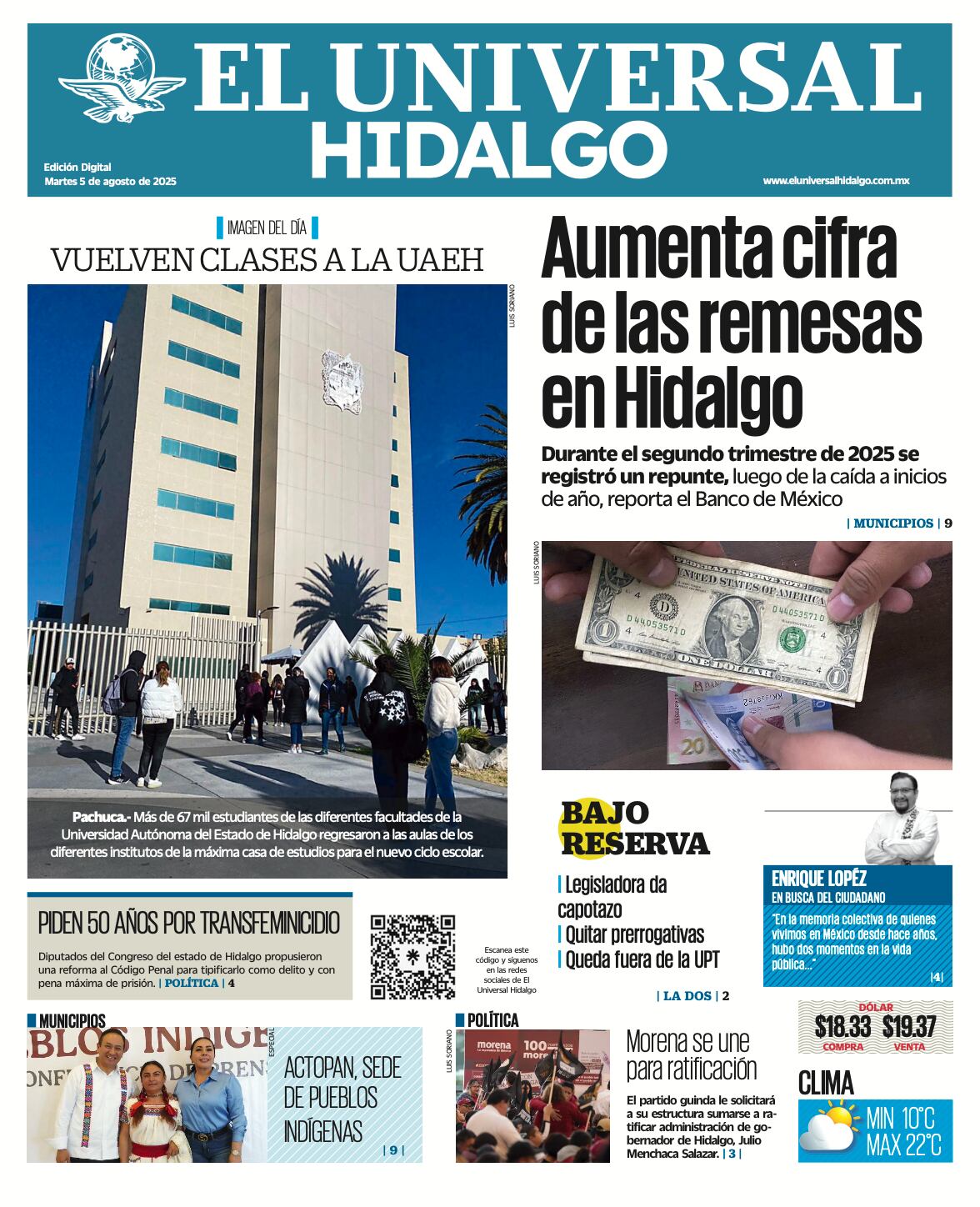 El Universal Hidalgo 050825