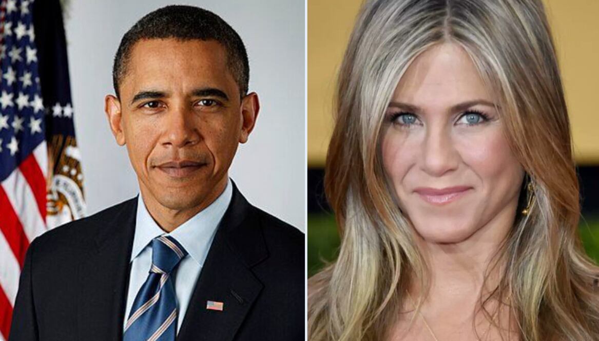 Jennifer Aniston y Barack Obama I foto: Especial