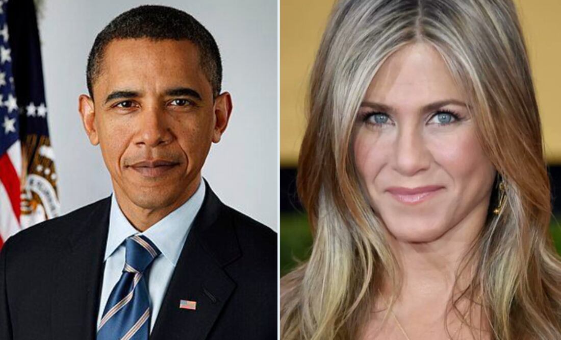 Jennifer Aniston y Barack Obama I foto: Especial