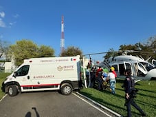 ISSSTE Hidalgo realiza traslado aéreo de paciente con quemaduras graves a hospital de alta especialidad