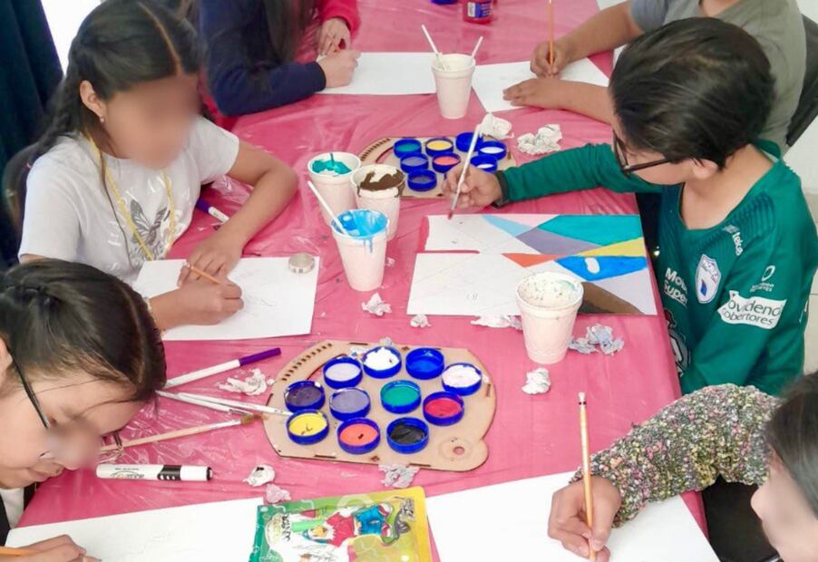 En su primera semana de Curso de Verano, Museo El Rehilete contó con la participación de 116 niños y niñas de preescolar, primaria y adolescentes de secundaria I Foto: Gobierno de Hidalgo