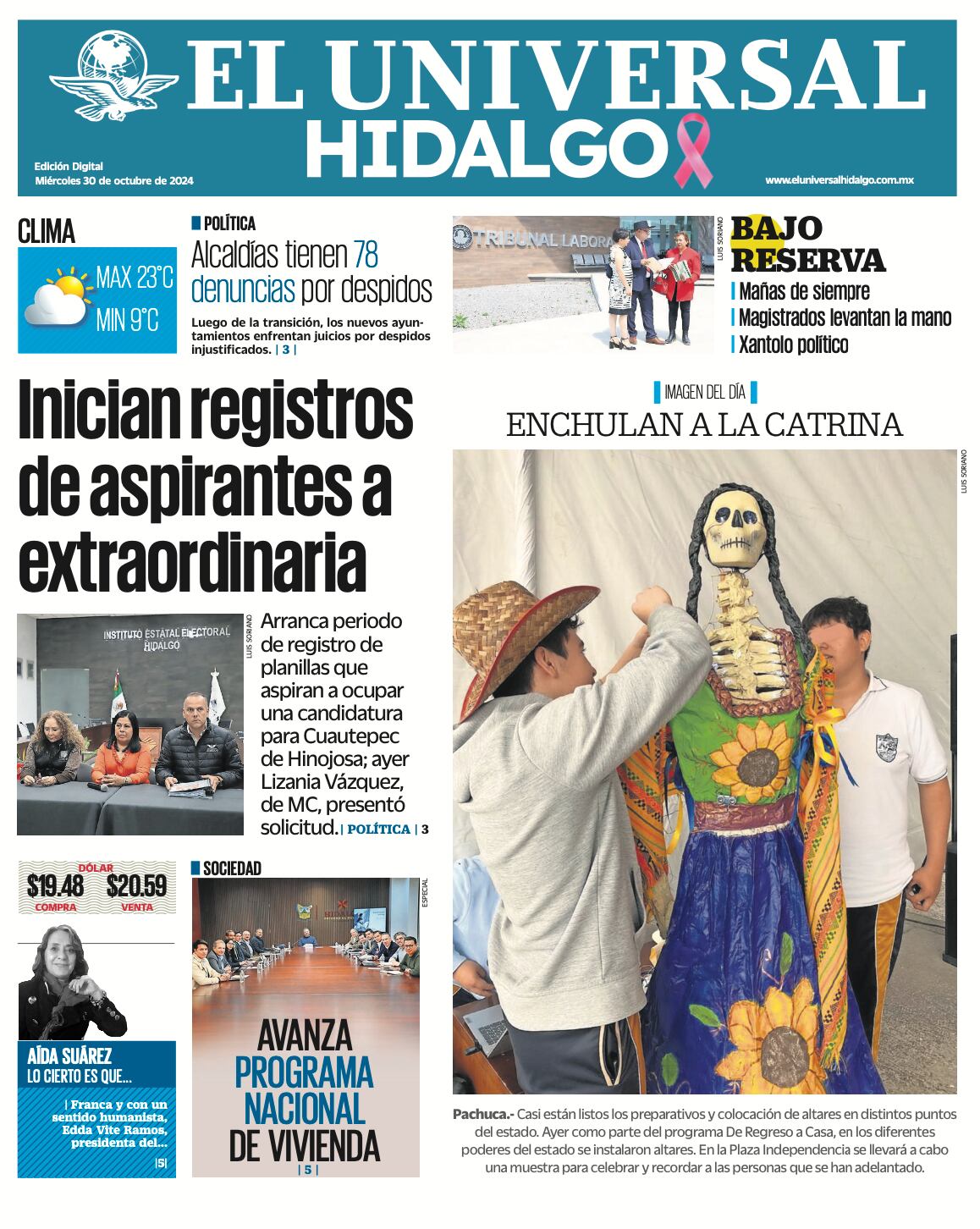 El Universal Hidalgo 301024