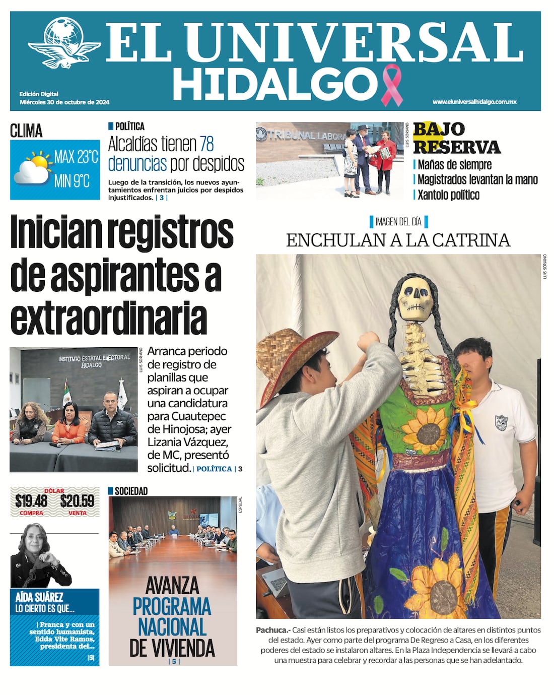 El Universal Hidalgo 301024