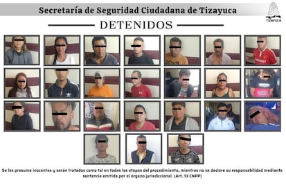 Al menos 24 personas quedan en prisión preventiva, tras detención en Tizayuca