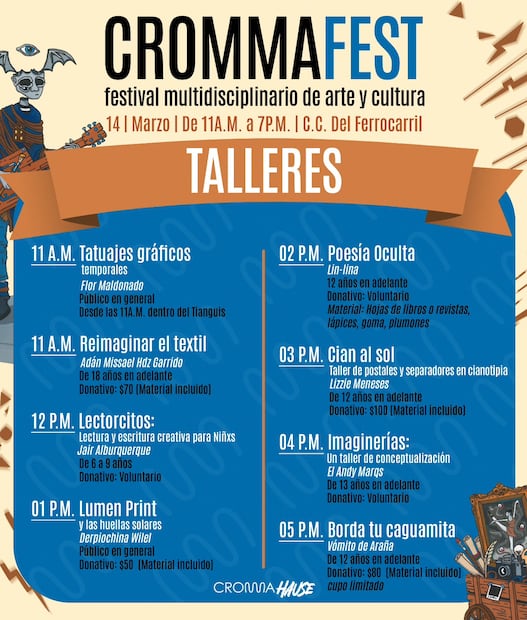 Cromma Fest llenará de arte y actividades familiares el Centro Cultural del Ferrocarril | Facebook: Cromma Hause