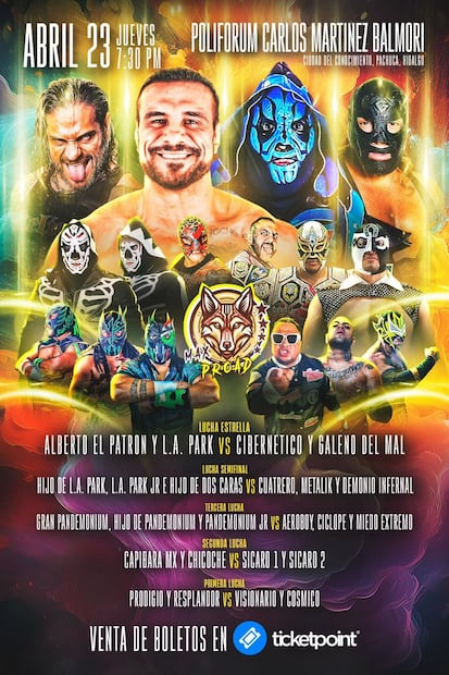 Pachuca se alista para una noche de lucha libre con figuras internacionales en el Poliforum | Facebook: Max Proad Oficial